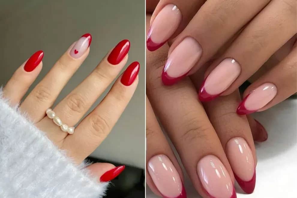 Inspírate con los mejores diseños de uñas rojas y blancas elegantes